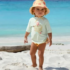 T-shirt anti-UV Fleurs vert écume (07-12 mois)|Lässig Sale