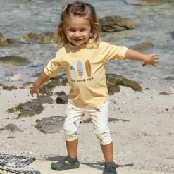 Sale Lässig T-shirt anti-UV Planches de surf vanille (13-18 mois)