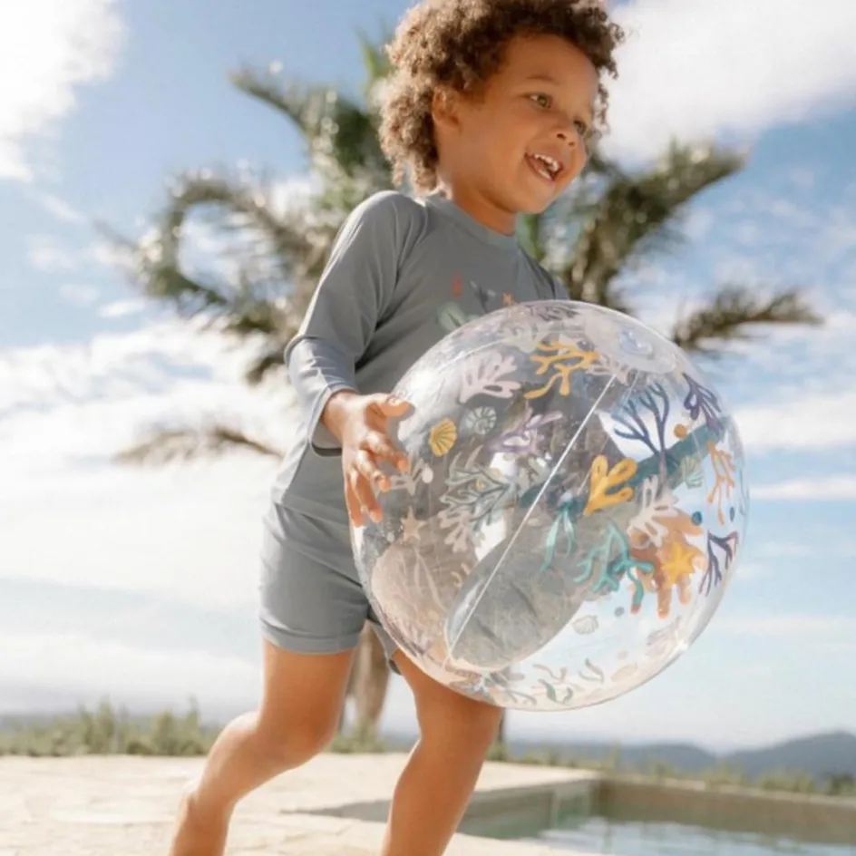 T-shirt de bain anti-UV manches longues Ocean Blue (1-2 ans)|Little Dutch