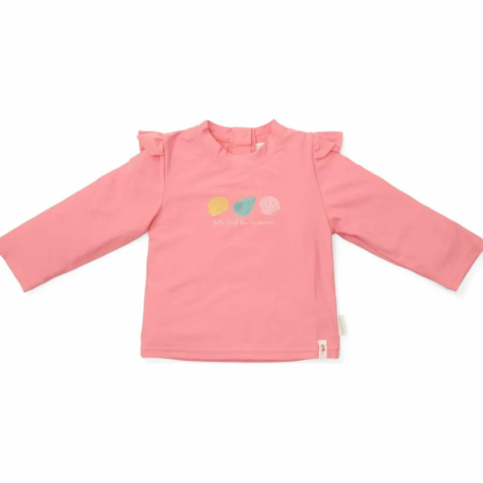 T-shirt de bain anti-UV manches longues Ocean Treasures Rouge (1-2 ans)|Little Dutch Best