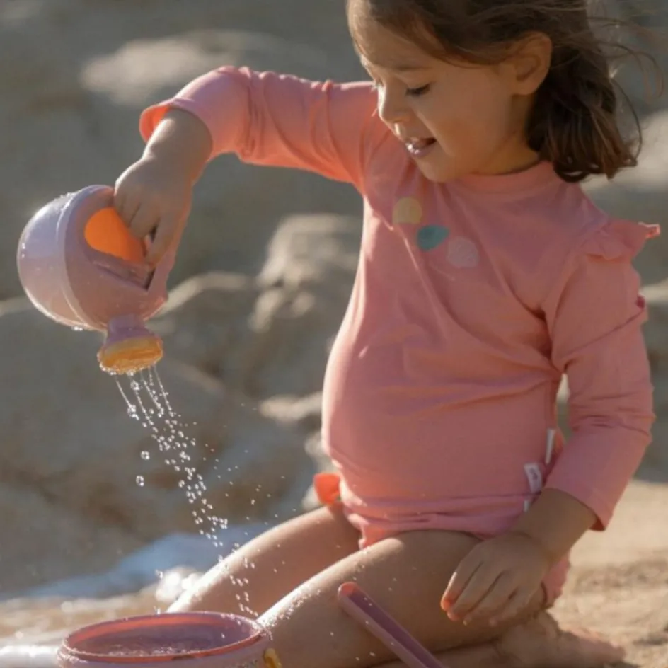 T-shirt de bain anti-UV manches longues Ocean Treasures Rouge (1-2 ans)|Little Dutch Best