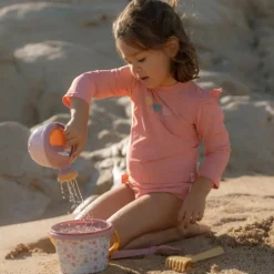 T-shirt de bain anti-UV manches longues Ocean Treasures Rouge (1-2 ans)|Little Dutch Best