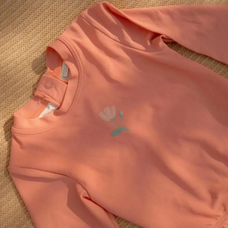 T-shirt de bain anti-UV manches longues Ocean Treasures Rouge (1-2 ans)|Little Dutch Best