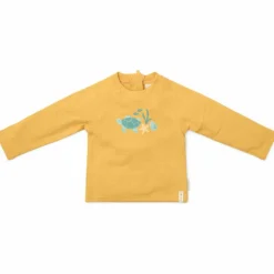 Best Little Dutch T-shirt de bain anti-UV manches longues Seashells Sunny Yellow (3-4 ans)
