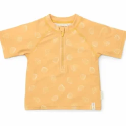 T-shirt de bain anti-UV manches courtes Seashells Sunny Yellow (6-12 mois)|Little Dutch Online