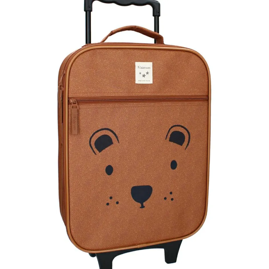 Sale Kidzroom Valise à roulettes enfant Ours cappuccino