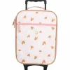Valise à roulettes enfant Coeurs rose et caramel|Kidzroom New