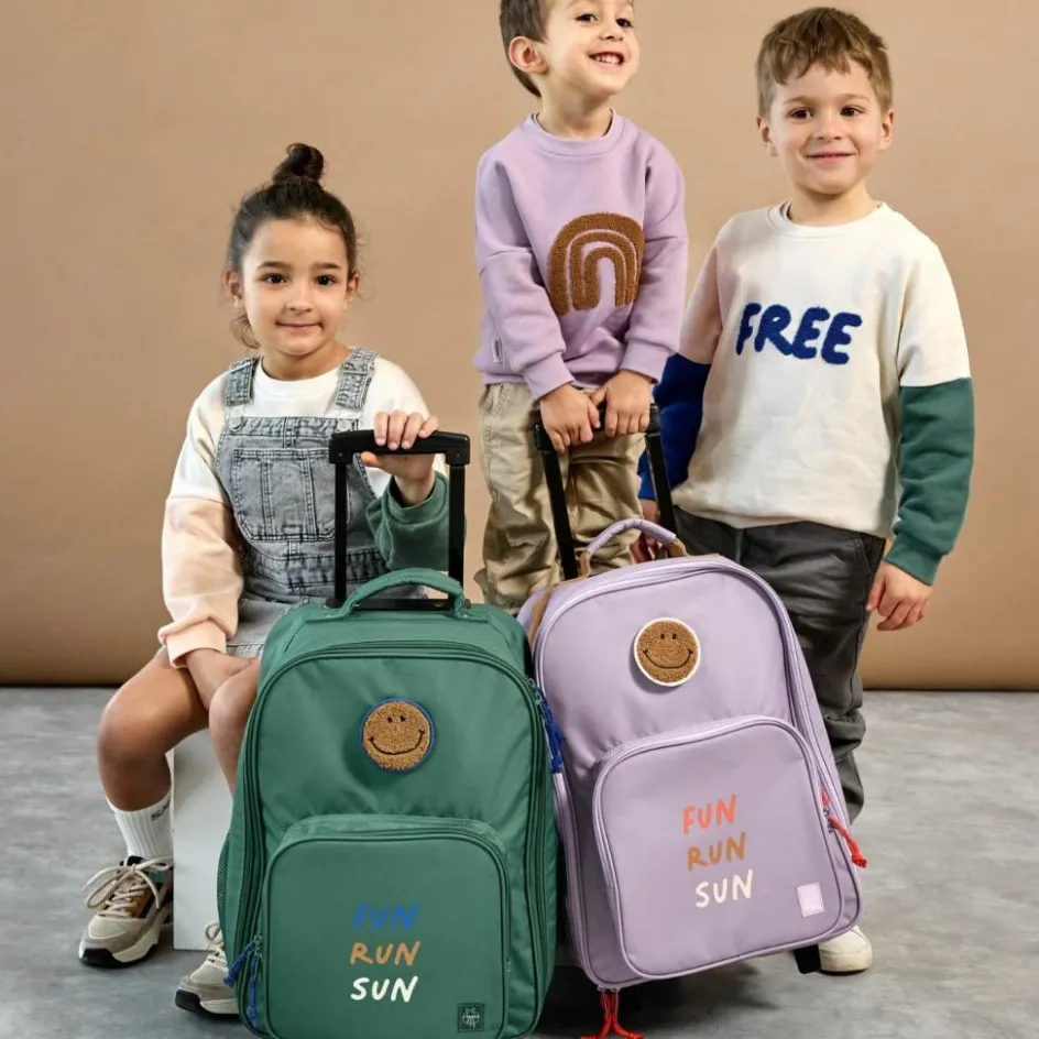 Discount Lässig Valise à roulettes Little Gang Mauve
