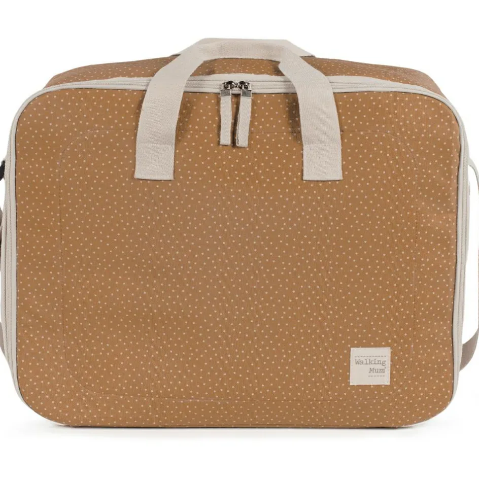 Valise de maternité à pois Poppy Cannelle|Walking Mum New