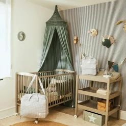 Valise de maternité I love vichy gris|Walking Mum Best