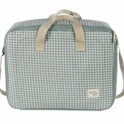 Online Walking Mum Valise de maternité I love vichy vert