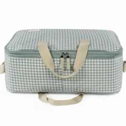 Online Walking Mum Valise de maternité I love vichy vert