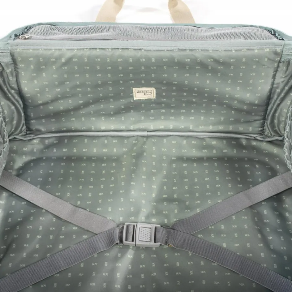 Online Walking Mum Valise de maternité I love vichy vert