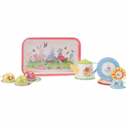 Valise dînette thé métal La Grande Famille|Moulin Roty Discount