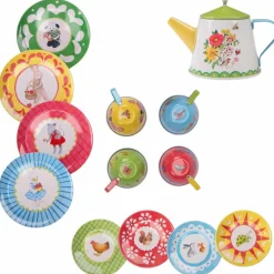 Valise dînette thé métal La Grande Famille|Moulin Roty Discount