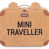 Childhome Valise enfant Mini Traveller en teddy brun