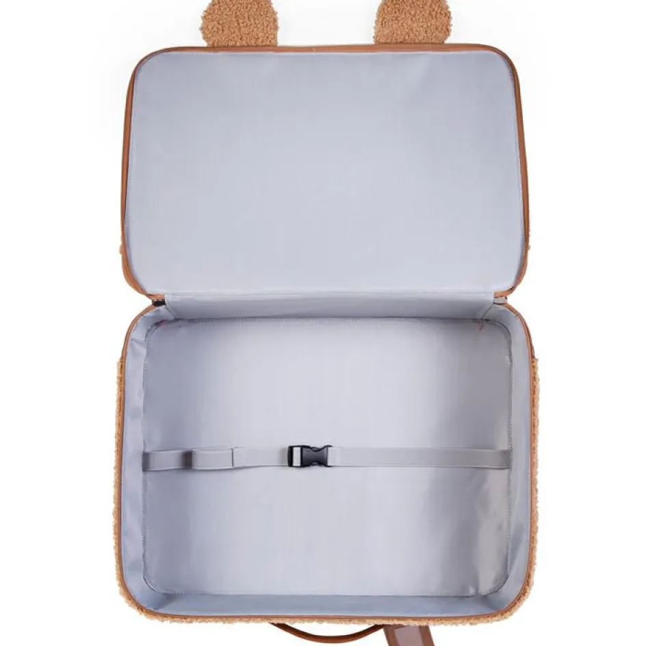Childhome Valise enfant Mini Traveller en teddy brun