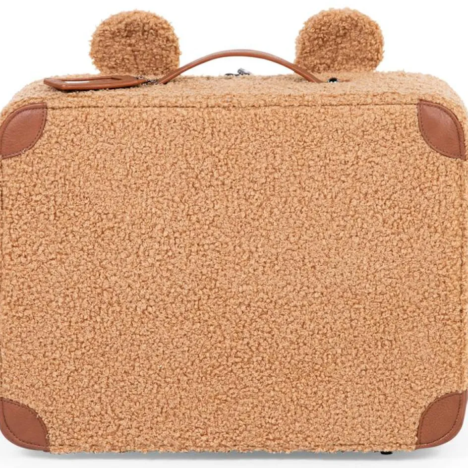 Childhome Valise enfant Mini Traveller en teddy brun