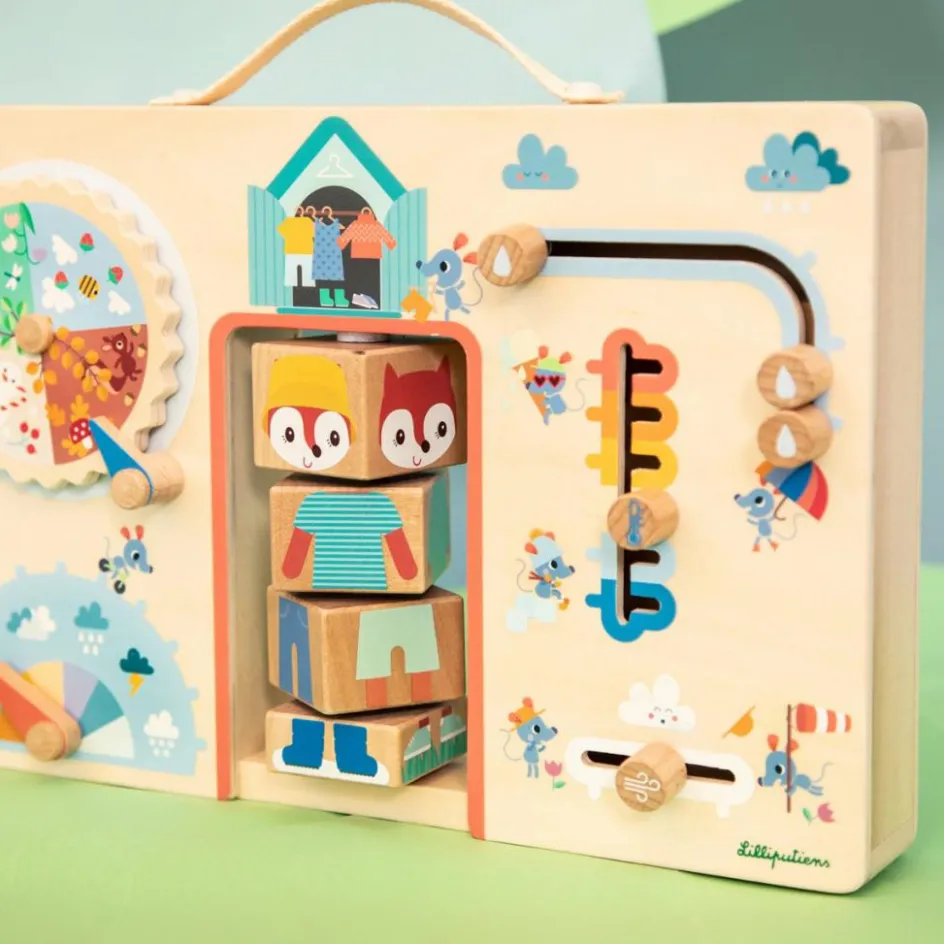 Clearance Lilliputiens Valisette découverte Alice Je m'habille selon la météo