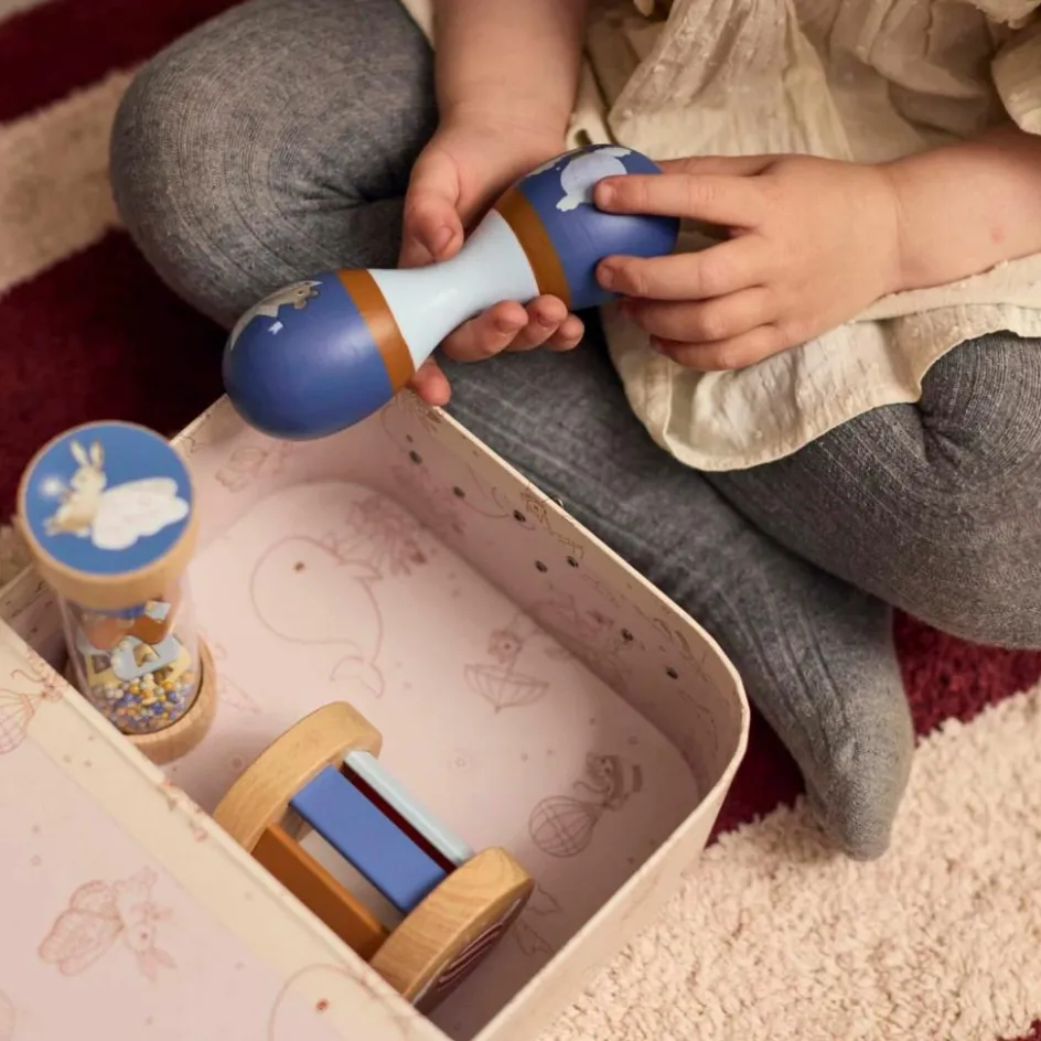 Valisette de jeu Mes premiers jouets sensoriels en bois|Filibabba New