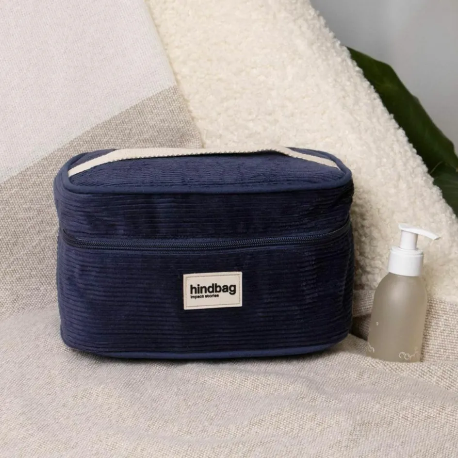 Best Hindbag Vanity Gaspard Velours Marine