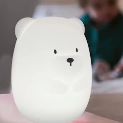 Veilleuse en silicone grand ours blanc (16 cm)|Nattou Outlet