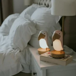 New Mary's Veilleuse et enceinte Bluetooth Toucan Rose