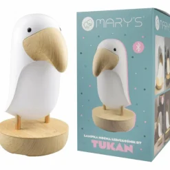 Hot Mary's Veilleuse et enceinte Bluetooth Toucan Blanc
