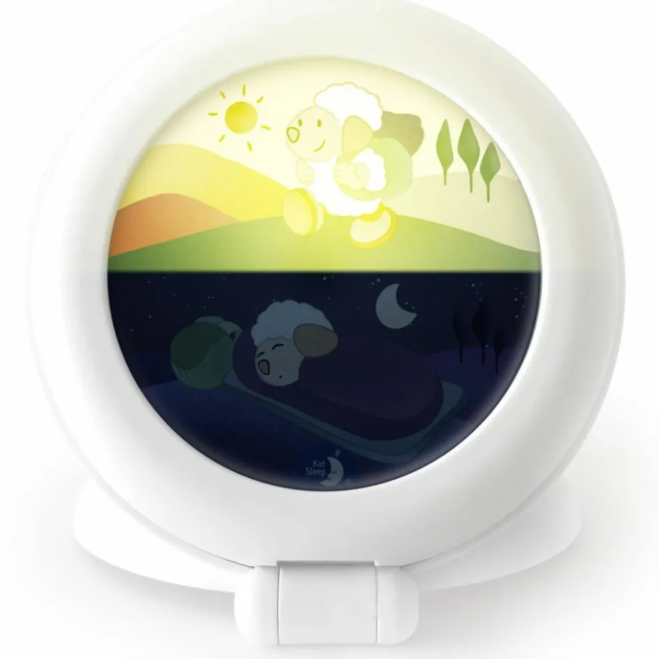 Best Pabobo Veilleuse indicateur de réveil Kid'Sleep Globetrotter blanc
