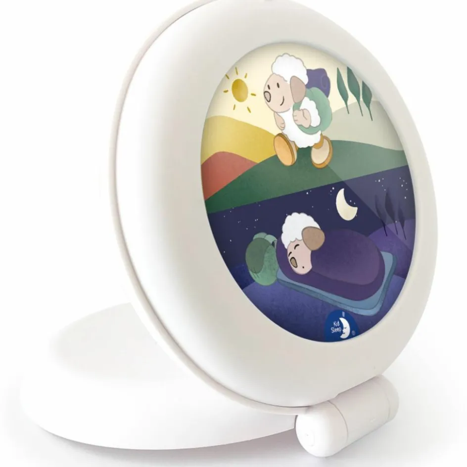 Best Pabobo Veilleuse indicateur de réveil Kid'Sleep Globetrotter blanc