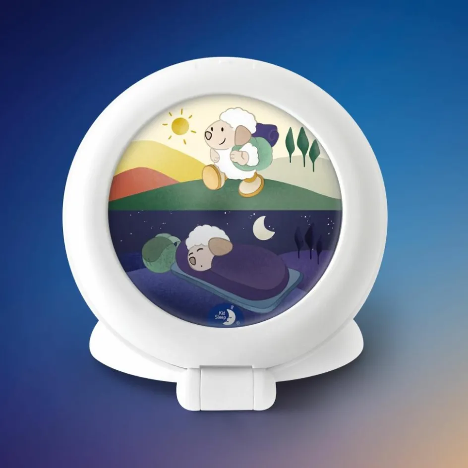 Best Pabobo Veilleuse indicateur de réveil Kid'Sleep Globetrotter blanc