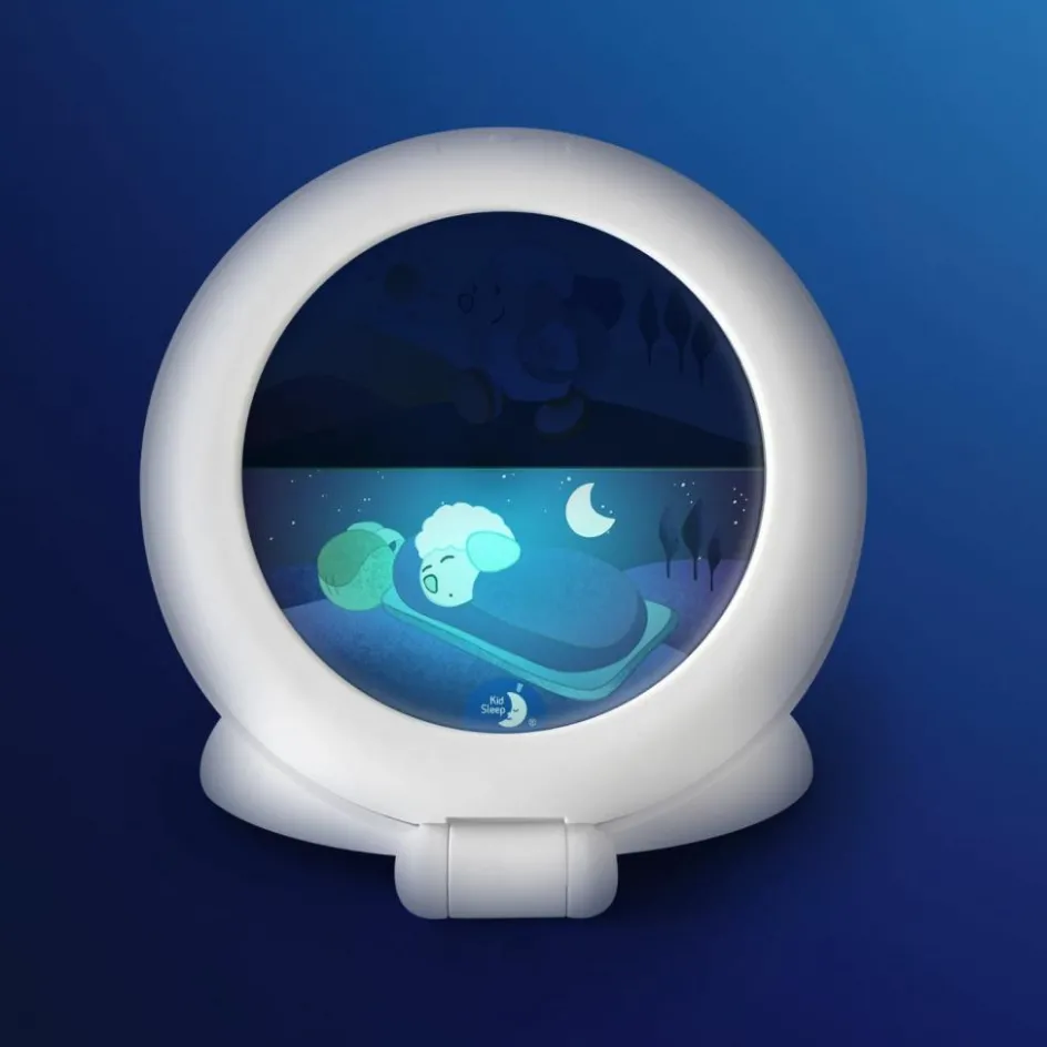 Best Pabobo Veilleuse indicateur de réveil Kid'Sleep Globetrotter blanc