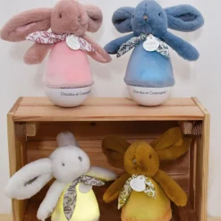 Veilleuse musicale culbuto ocre Lapin Doudou (24 cm)|Doudou et Compagnie New