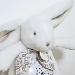 Veilleuse musicale projections d'étoiles blanc (24 cm)|Doudou et Compagnie Online