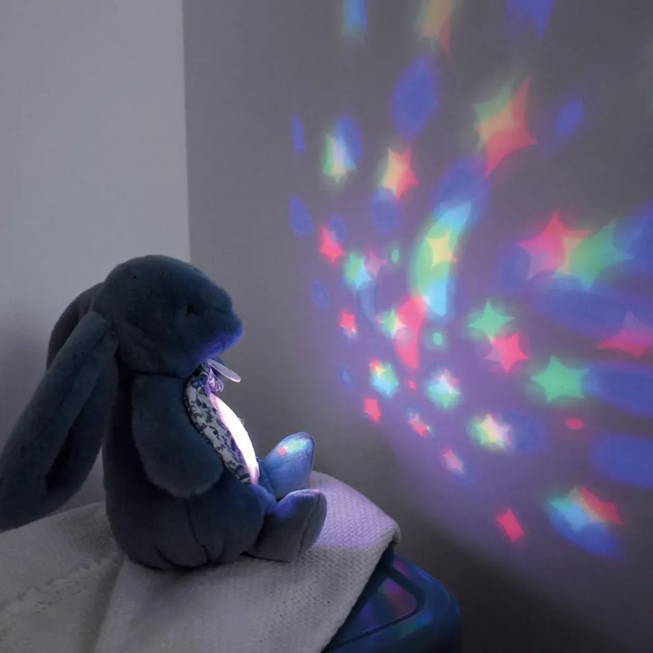 Veilleuse musicale projections d'étoiles bleu (24 cm)|Doudou et Compagnie New