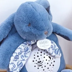 Veilleuse musicale projections d'étoiles bleu (24 cm)|Doudou et Compagnie New