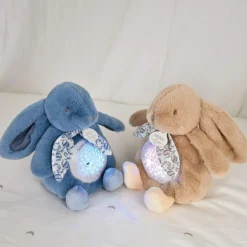 Veilleuse musicale projections d'étoiles bleu (24 cm)|Doudou et Compagnie New
