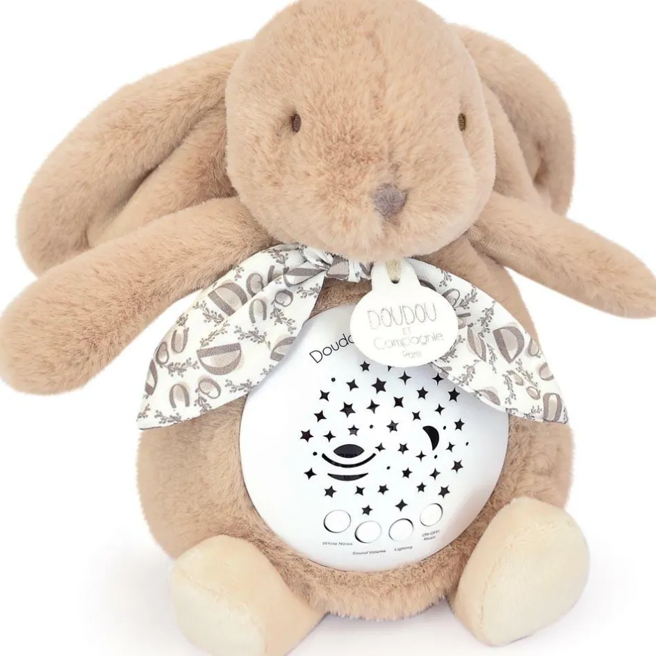 Clearance Doudou et Compagnie Veilleuse musicale projections d'étoiles beige sable (24 cm)