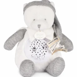 Outlet Doudou et Compagnie Veilleuse musicale projection d'étoiles ours argent