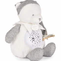 Outlet Doudou et Compagnie Veilleuse musicale projection d'étoiles ours argent