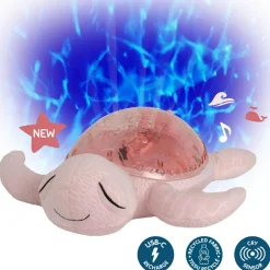 Veilleuse peluche Tranquil Turtle™ Rose (rechargeable)|Cloud B Discount