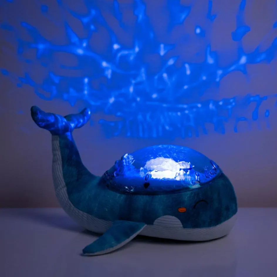 Clearance Cloud B Veilleuse peluche Tranquil Baleine™ bleue (rechargeable)
