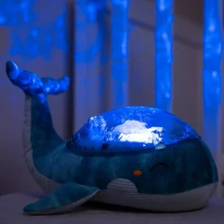 Clearance Cloud B Veilleuse peluche Tranquil Baleine™ bleue (rechargeable)