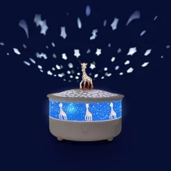 Veilleuse projecteur d'étoiles Sophie la Girafe rechargeable|Trousselier Outlet