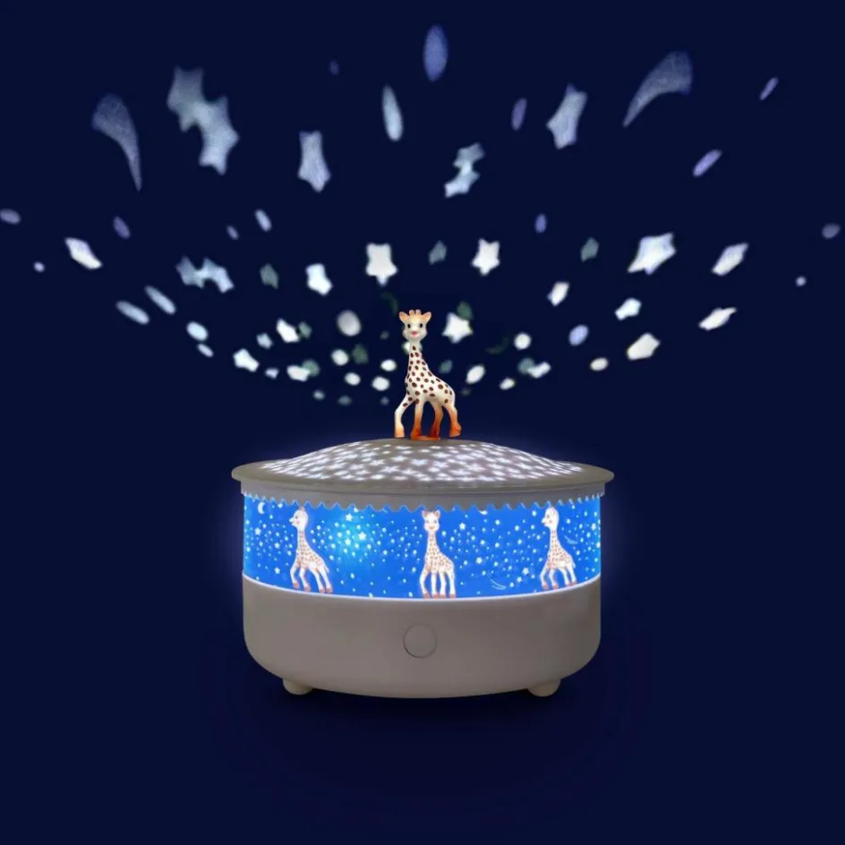 Veilleuse projecteur d'étoiles Sophie la Girafe rechargeable|Trousselier Outlet