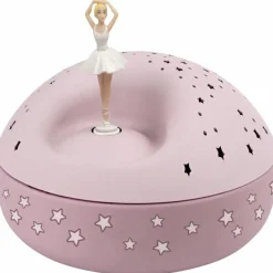 Veilleuse projecteur d'étoiles musical ballerine rose (12 cm) - Reconditionné|Trousselier Outlet