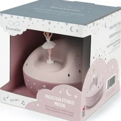 Veilleuse projecteur d'étoiles musical ballerine rose (12 cm) - Reconditionné|Trousselier Outlet