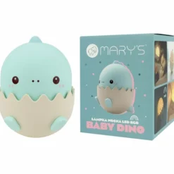 New Mary's Veilleuse rechargeable bébé Dinosaure Bleu