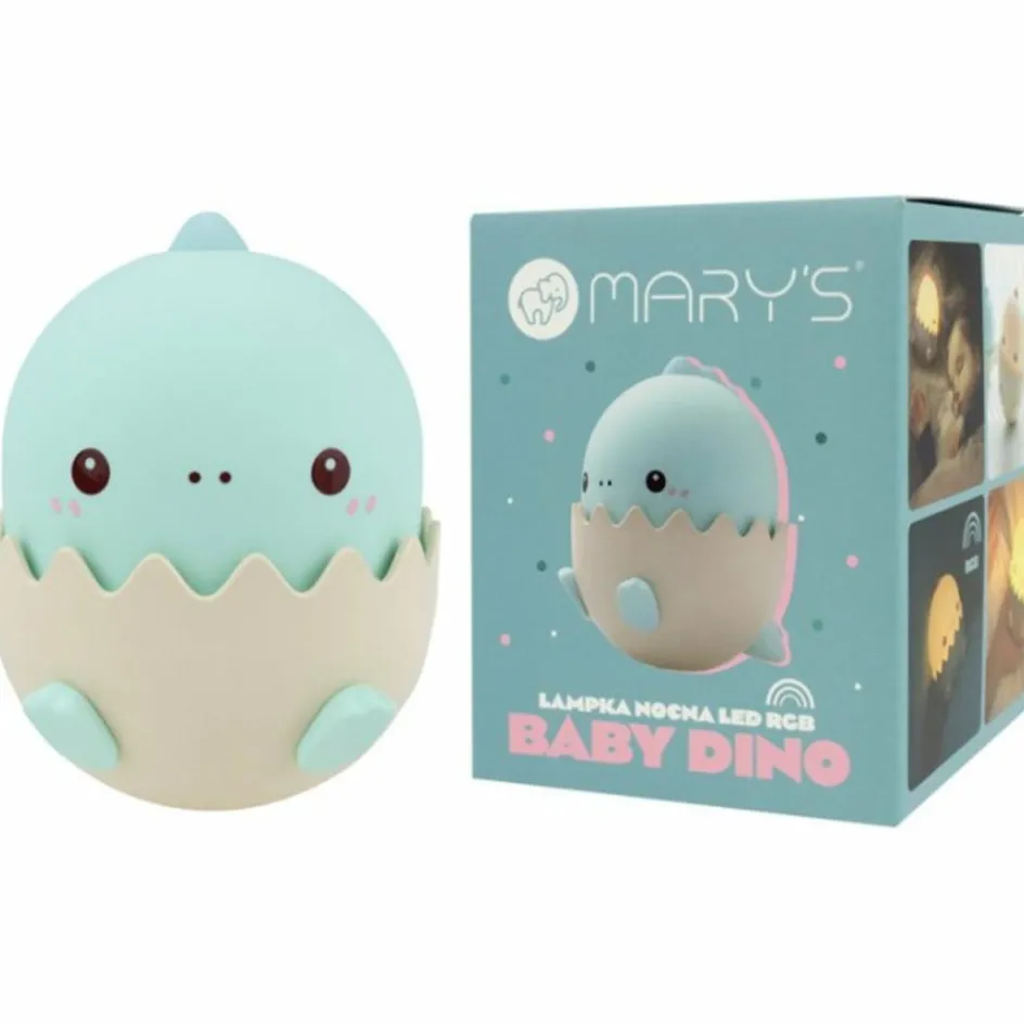 New Mary's Veilleuse rechargeable bébé Dinosaure Bleu