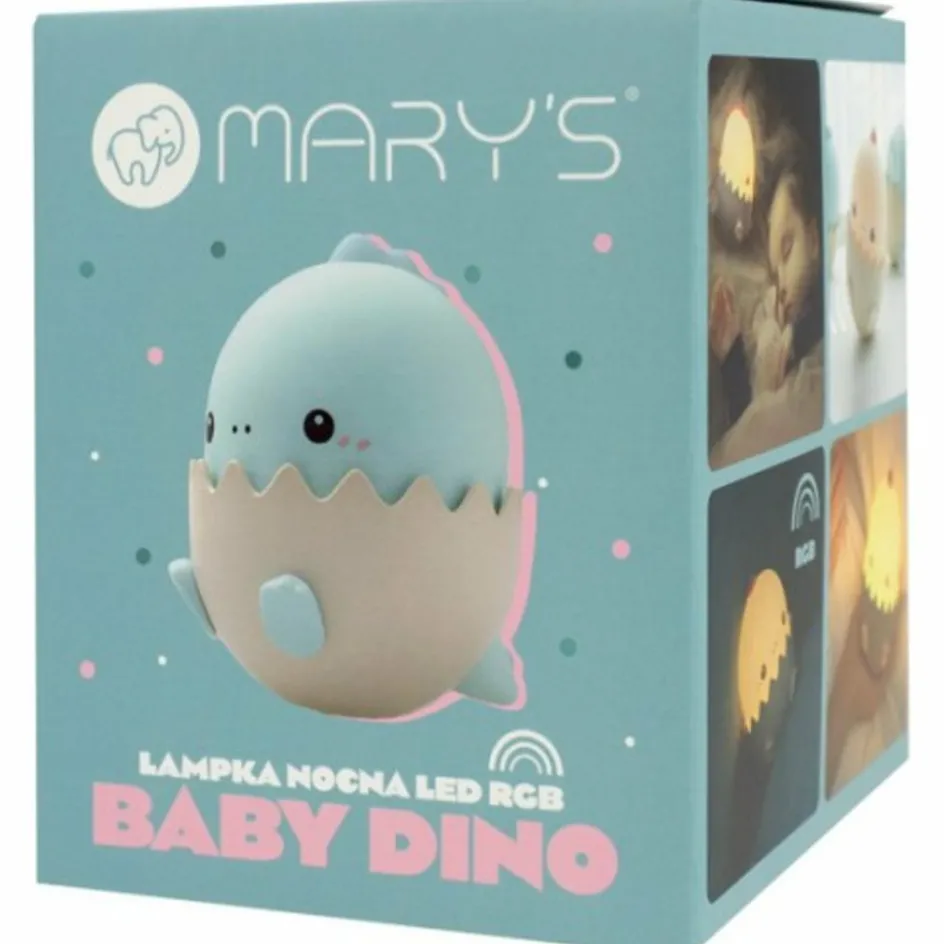 New Mary's Veilleuse rechargeable bébé Dinosaure Bleu
